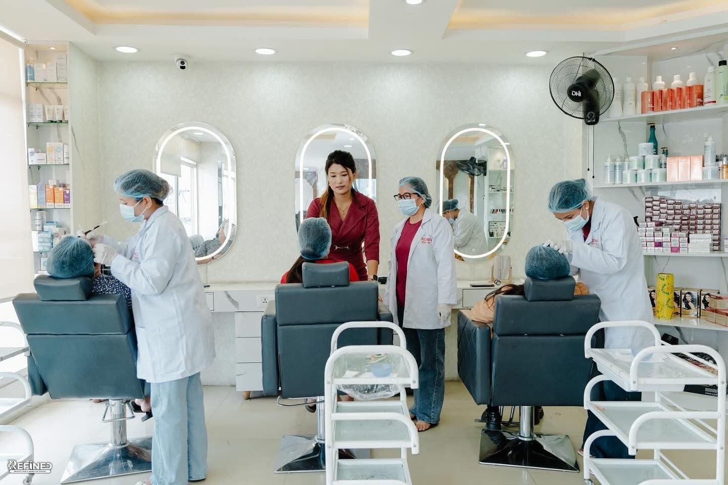 Professional beauty training at Refined Beauty Hub Academy